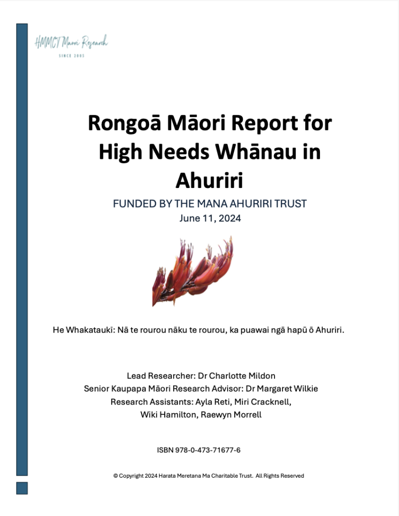  Rongoā Māori Report Cover